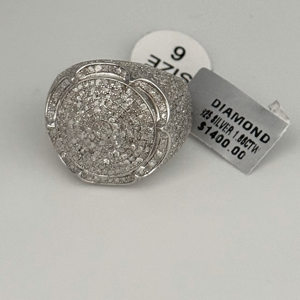 1.86 ct Natural Real Diamond Men Iced out custom Mariner Ring, FREE appraisal